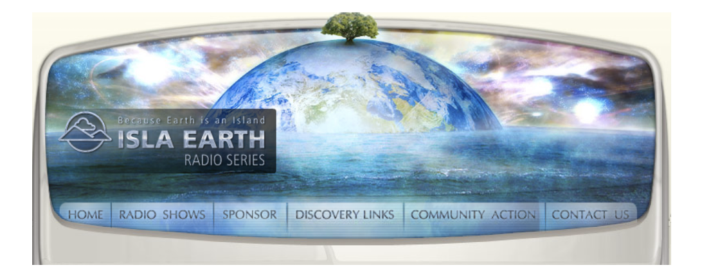 Isla Earth Radio Series Website Header