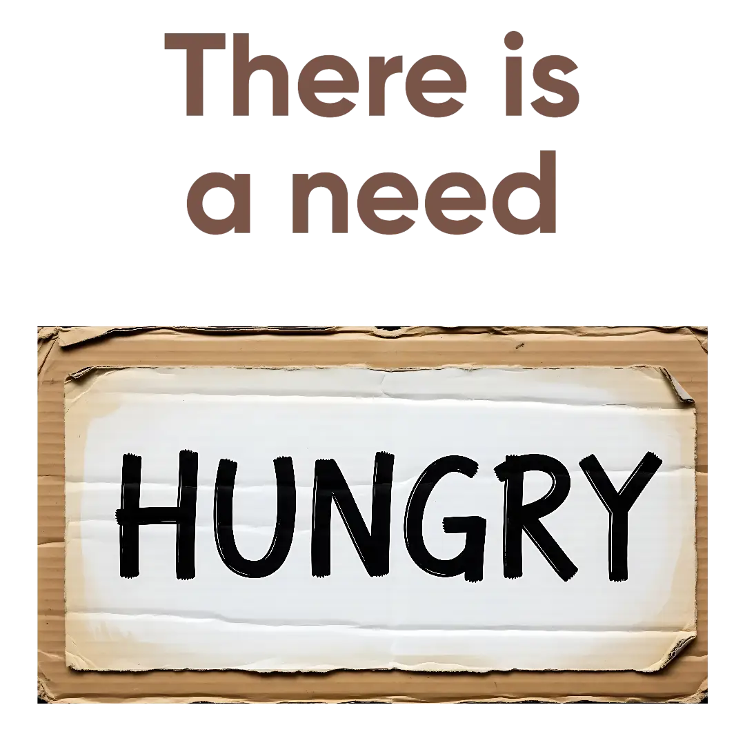 The need is evident and great, first problem/need