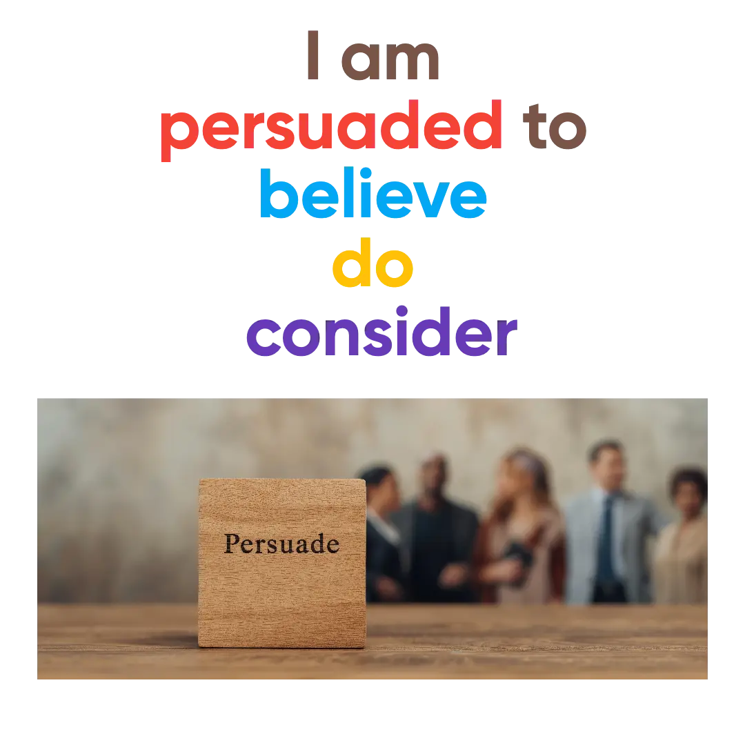Because of this speech, I have made a change!